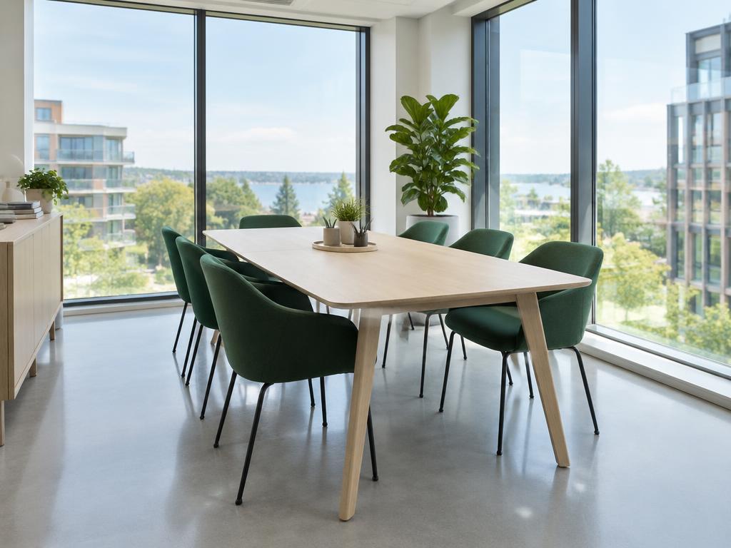 Ljust och rent kontor